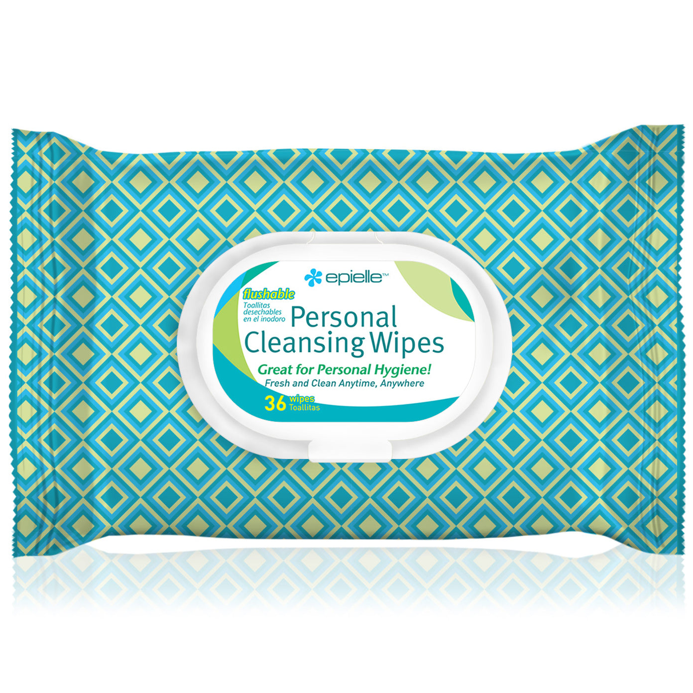 epielle Personal Cleansing Flushable Wipes | 36ct