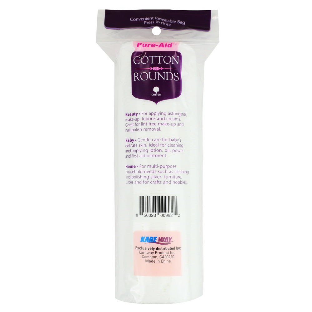 Pure-Aid 100% Cotton Rounds | 80ct