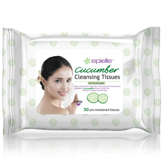 epielle Cucumber Facial Cleansing Tissues | 30ct