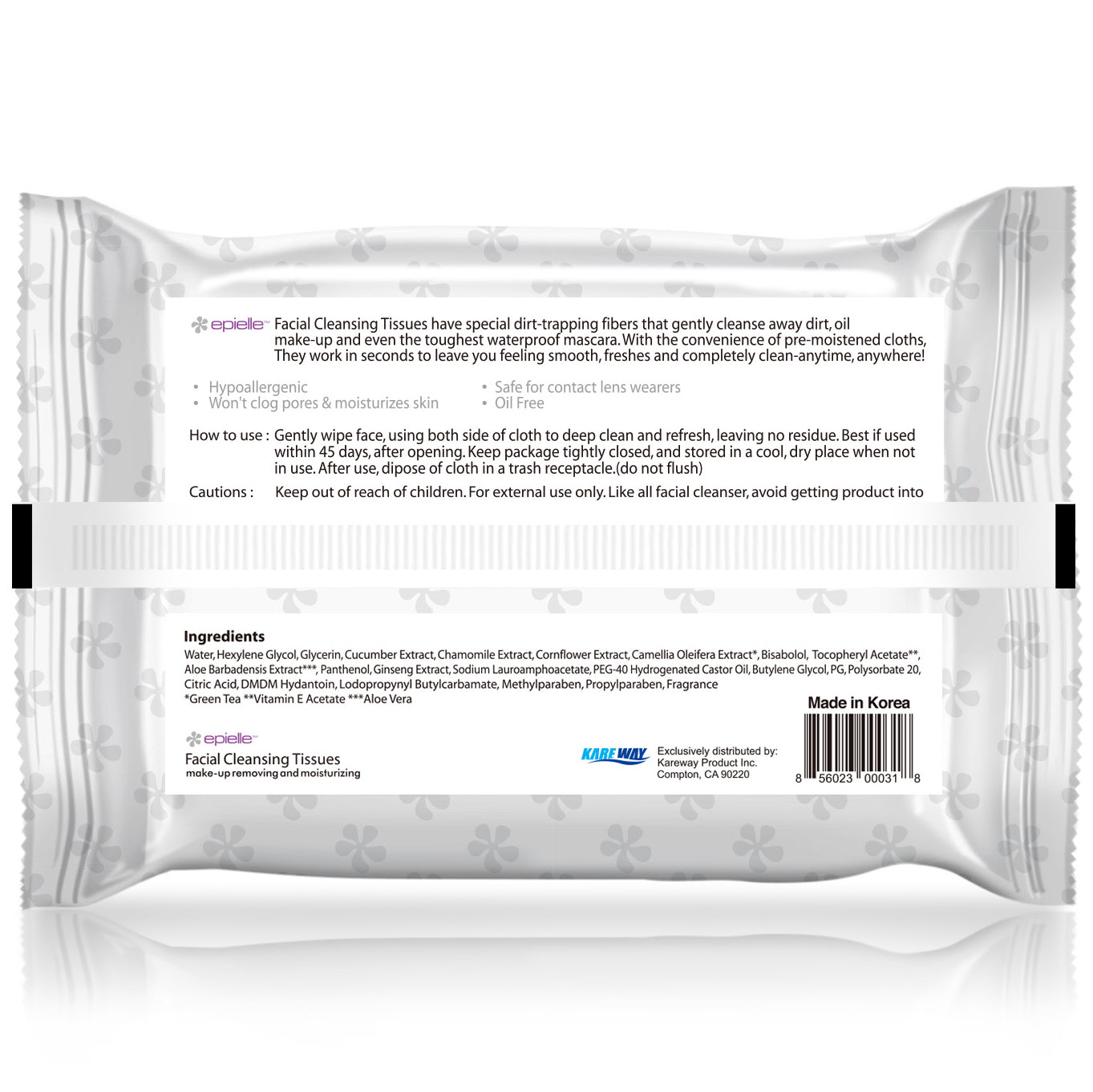 epielle Original Facial Cleansing Tissues | 30ct