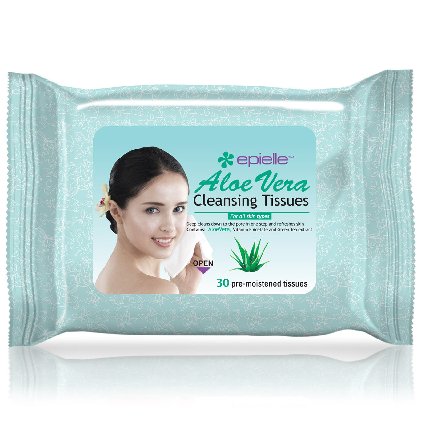 epielle Aloe Vera Facial Cleansing Tissues | 30ct