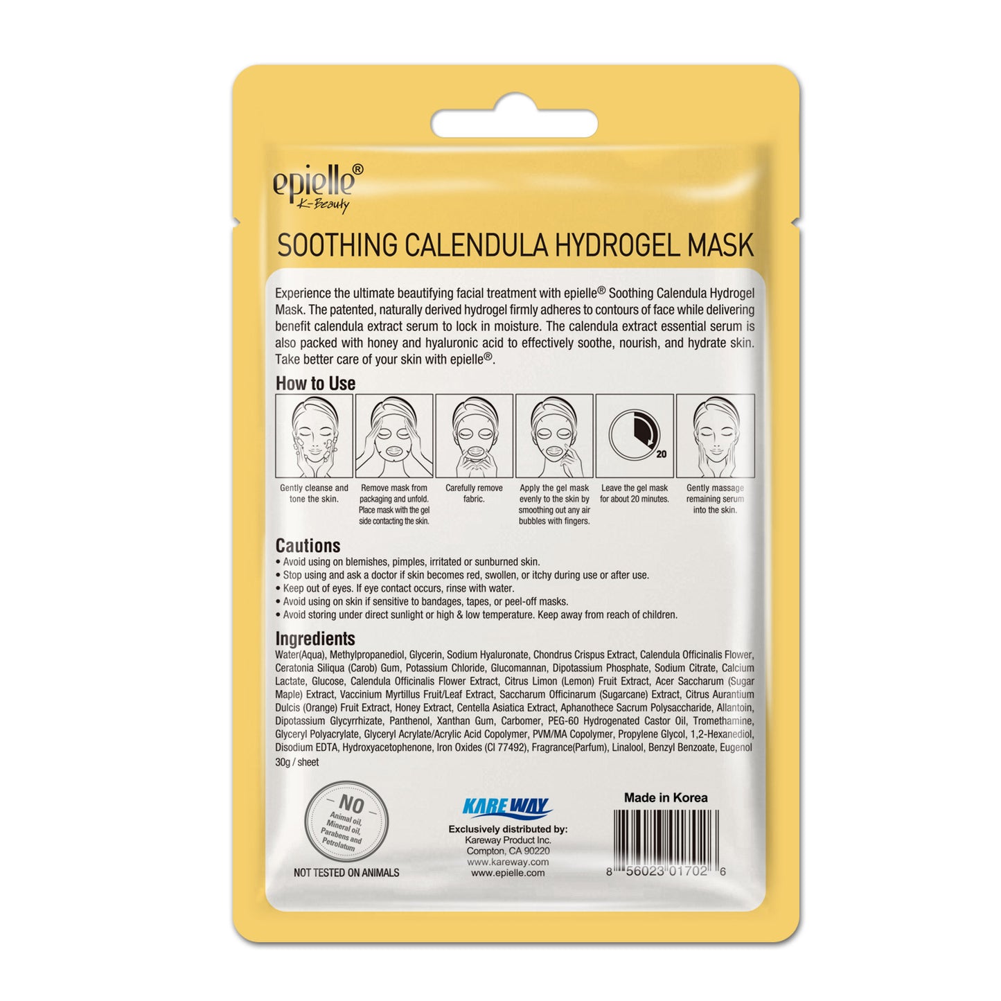 epielle Calendula Hydrogel Mask