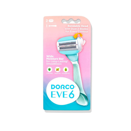 Dorco EVE 6 Razor | 1 Handle + 2 Razor Cartridges