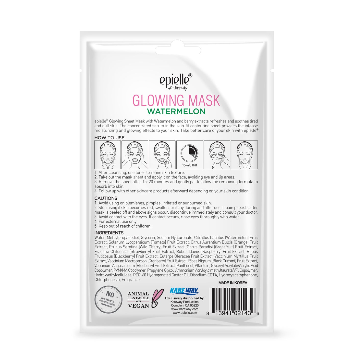 epielle Glowing Watermelon Mask