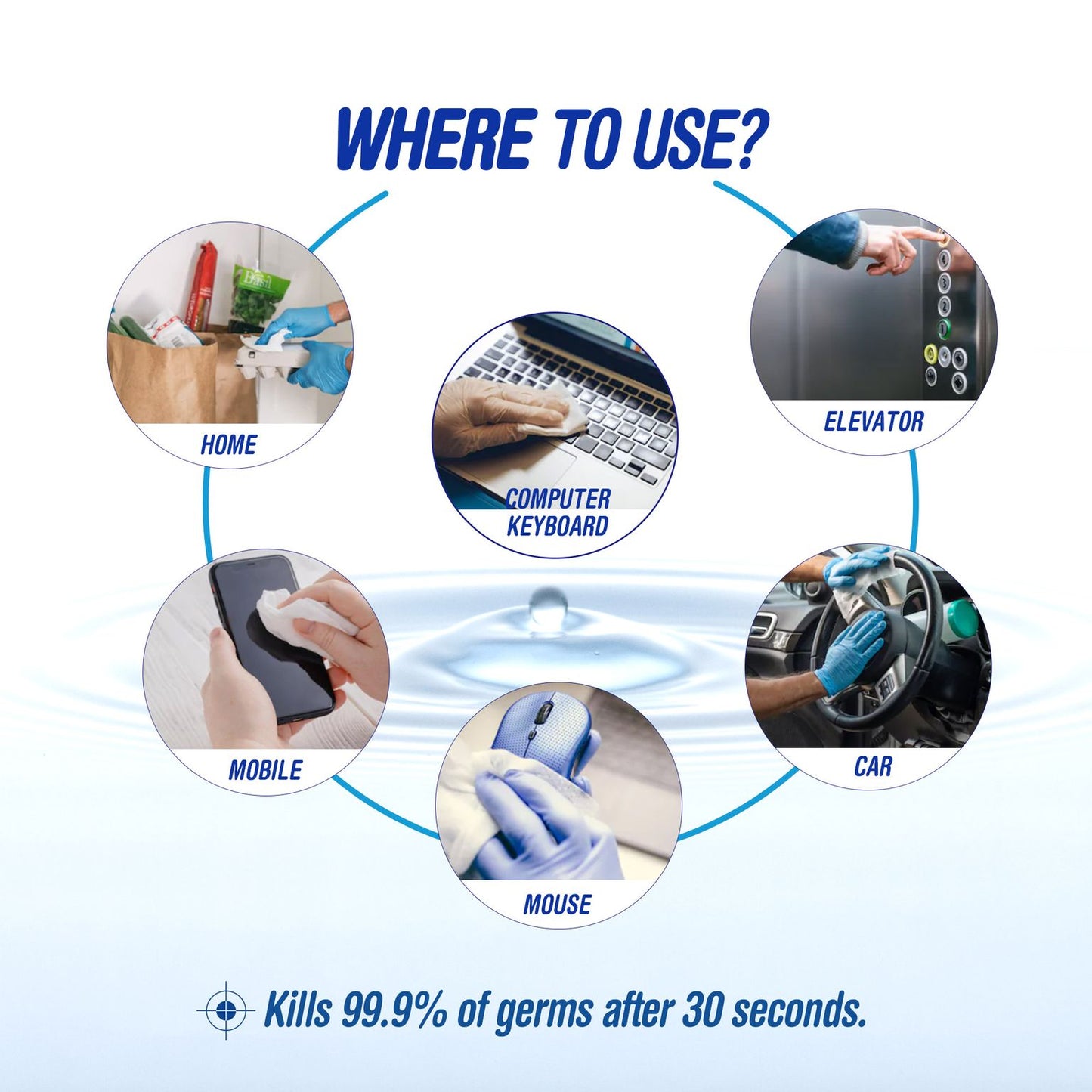 Pure-Aid Wet Wipes Cleansing Tissues | 30ct
