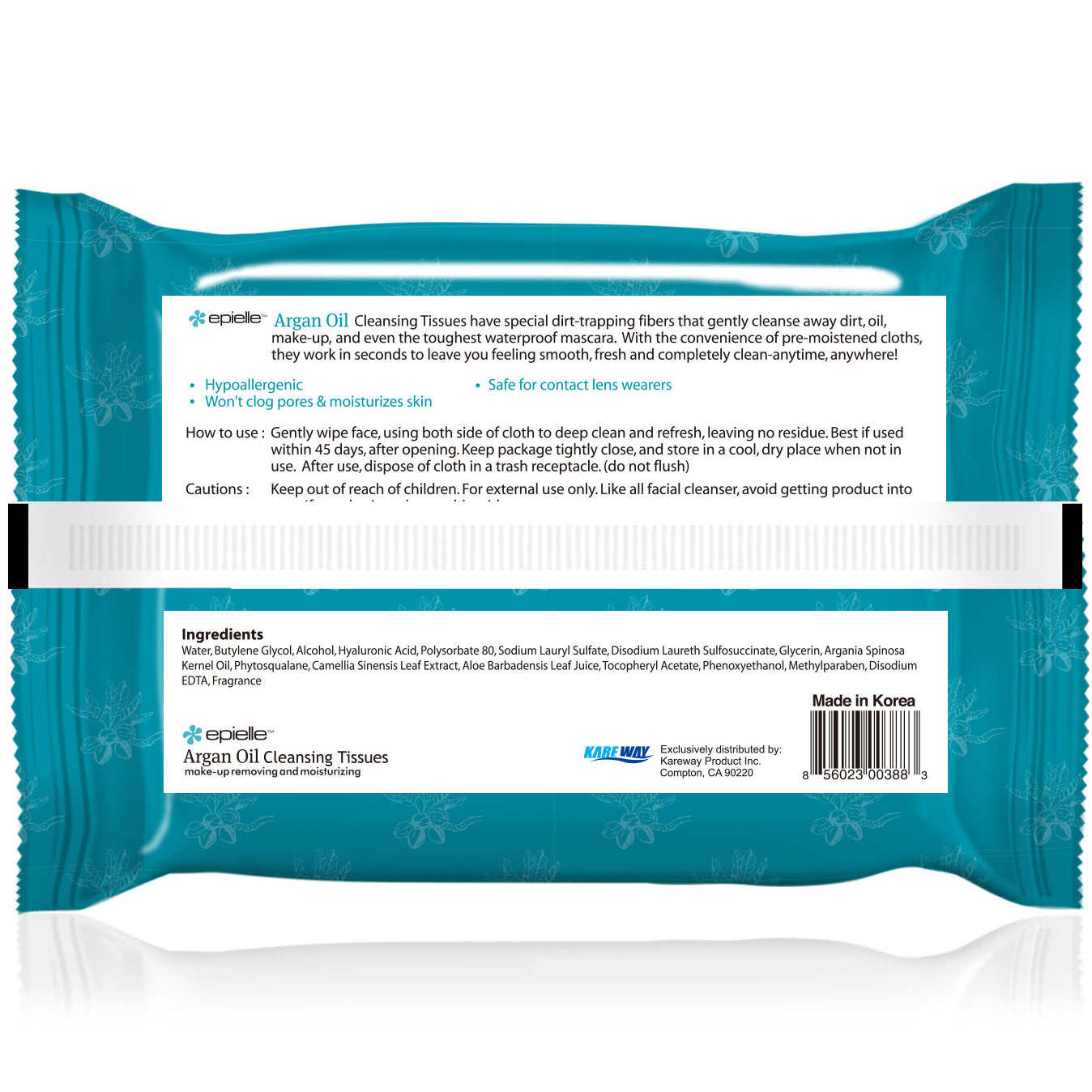 epielle Argan Oil Facial Cleansing Tissues | 30ct