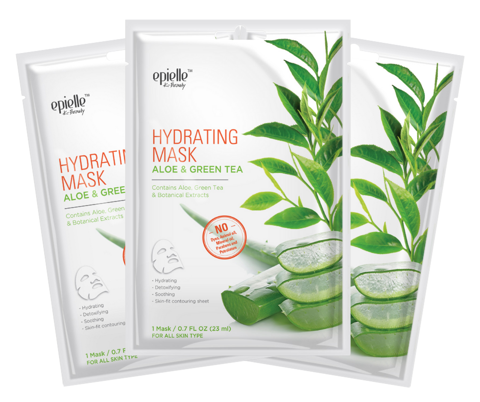 epielle Aloe & Green Tea Hydrating Mask | 3pk