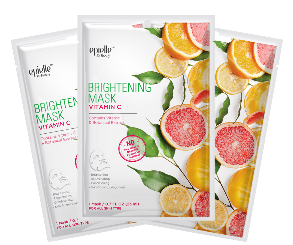 epielle Vitamin C Brightening Facial Mask | 3ct