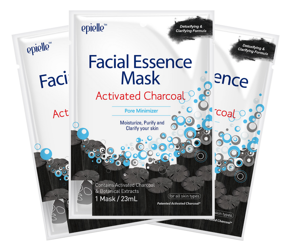 epielle Charcoal Facial Essence Mask | 3ct