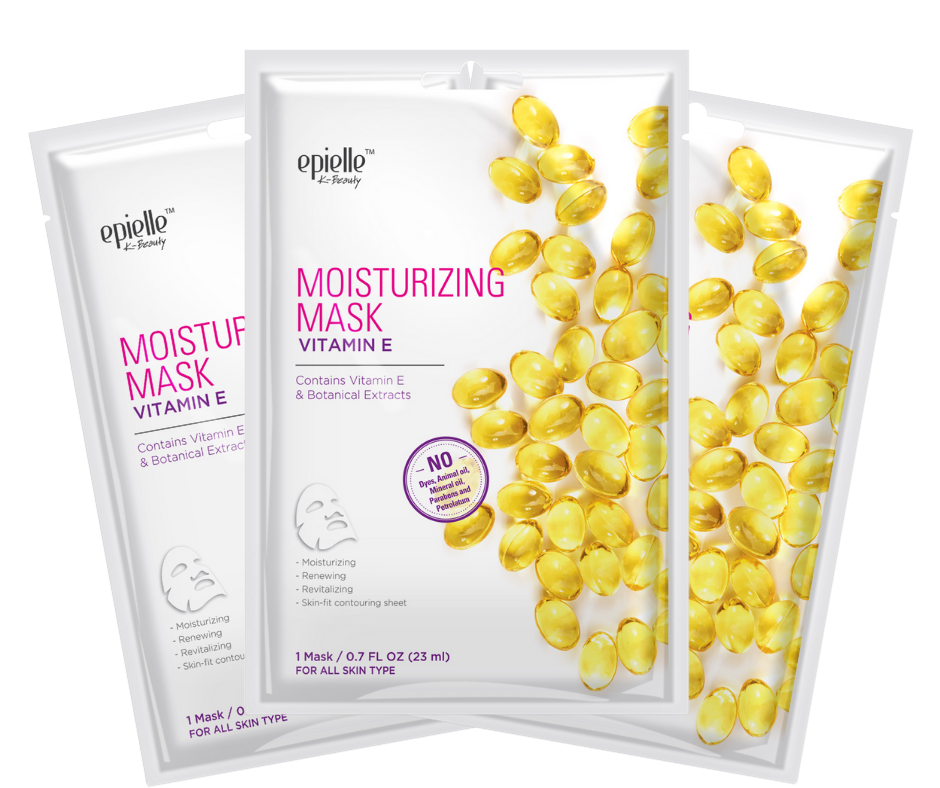 epielle Vitamin E Moisturizing Facial Mask | 3ct