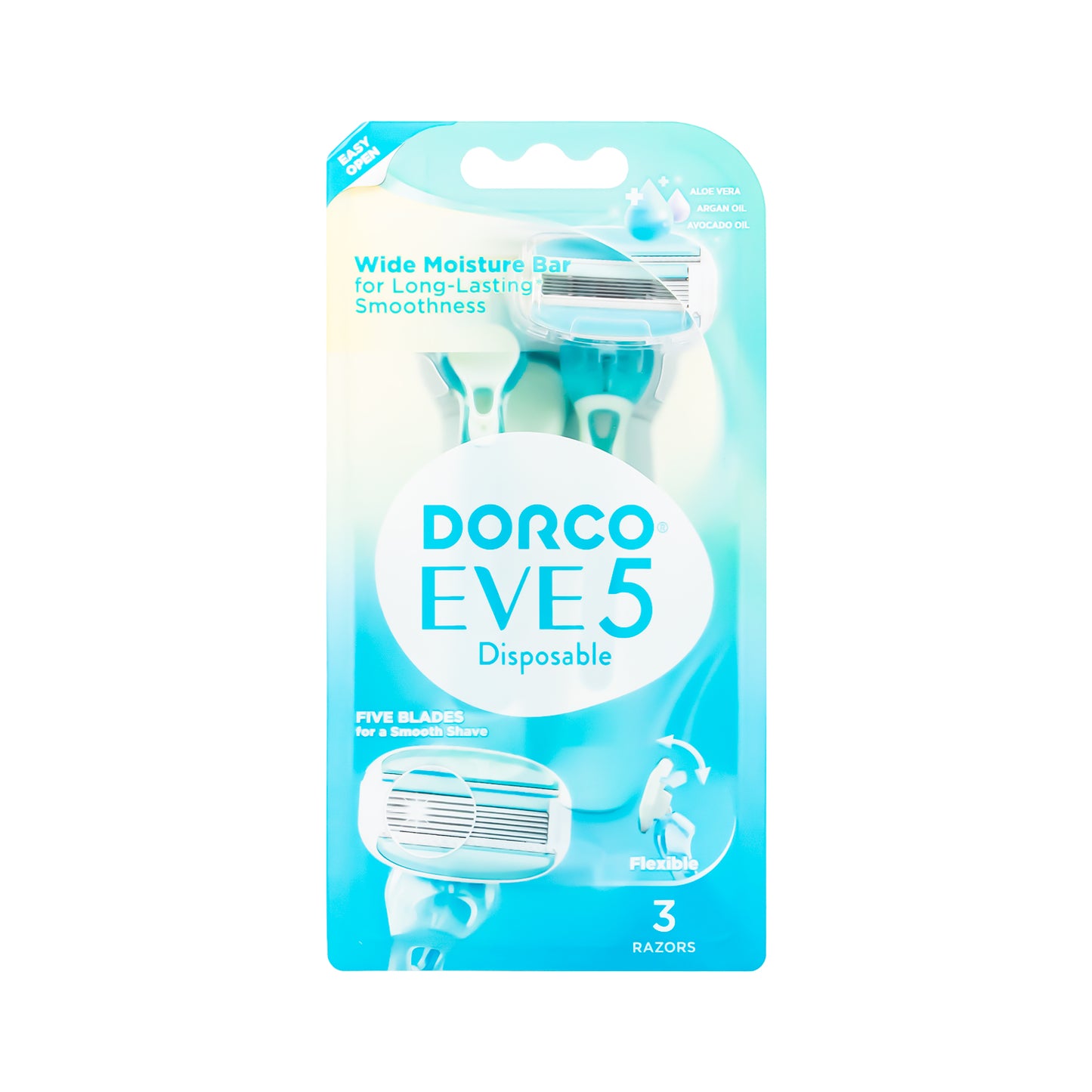 Dorco EVE 5 Disposable Razors | 3ct