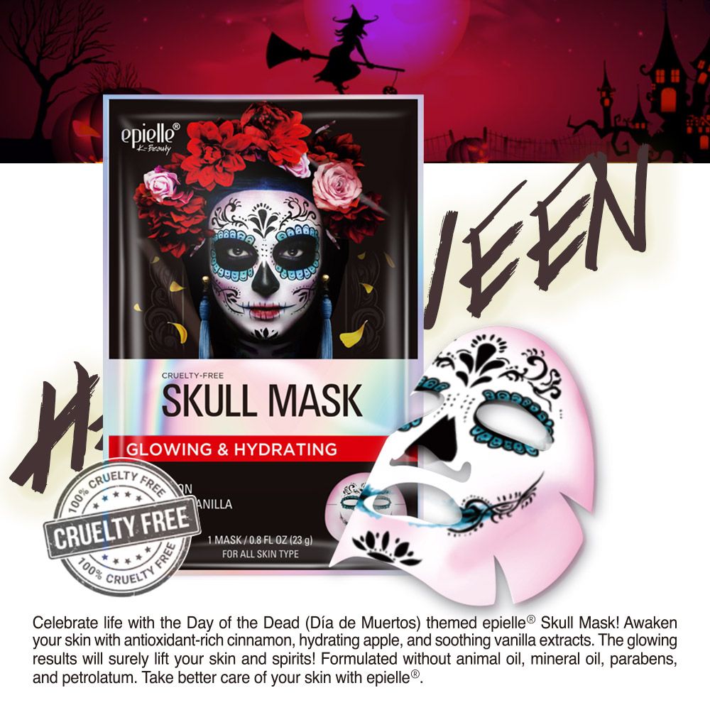 epielle Halloween Skull Character Facial Sheet Mask