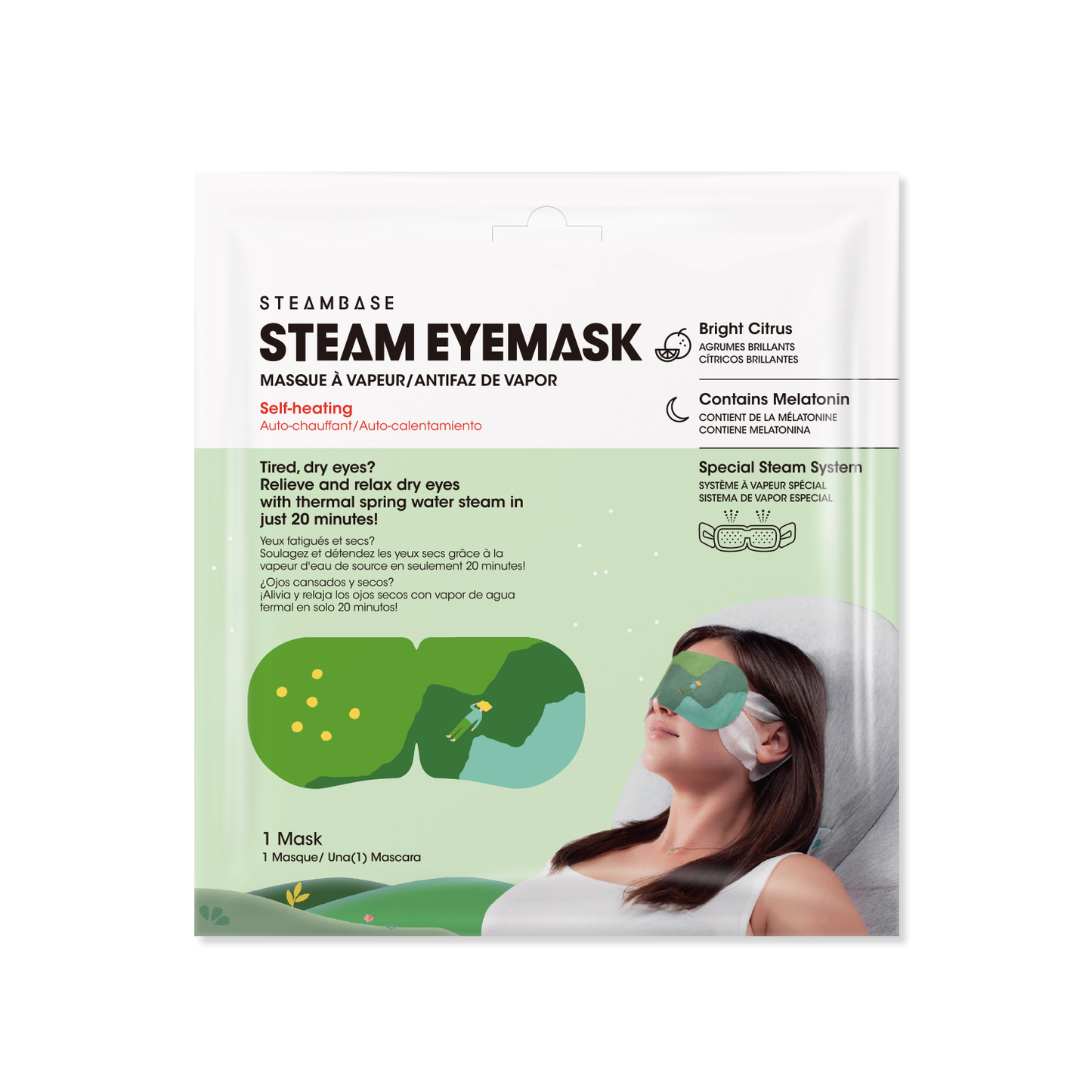 Steambase Bright Citrus Steam Eye Mask