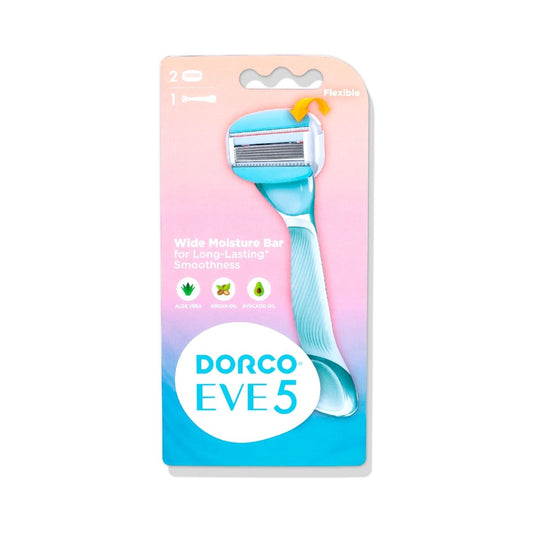 Dorco EVE 5 Razor | 1 Handle + 2 Razor Cartridges