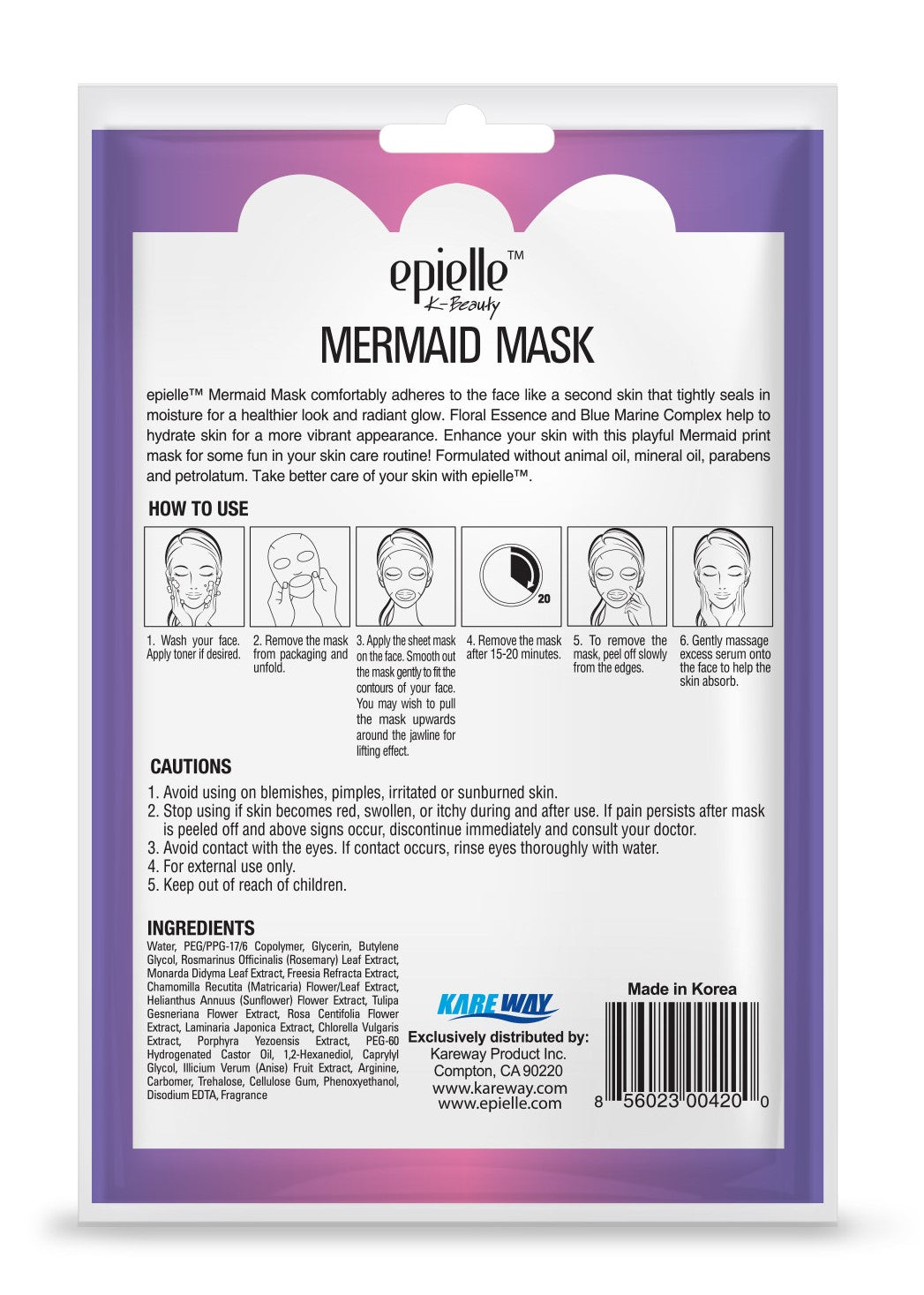 epielle Mermaid Character Sheet Mask