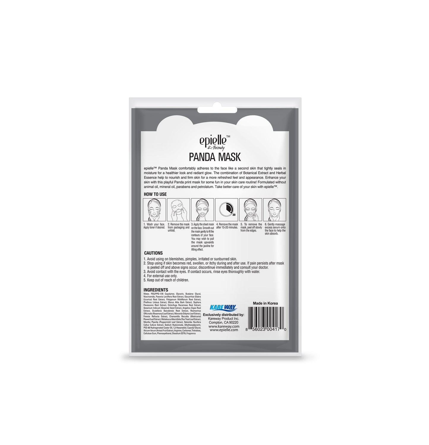 epielle Panda Character Mask