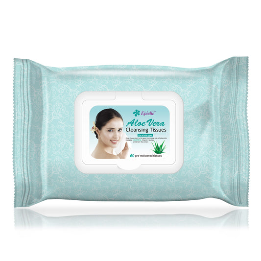 epielle Aloe Vera Cleansing Tissues | 60ct