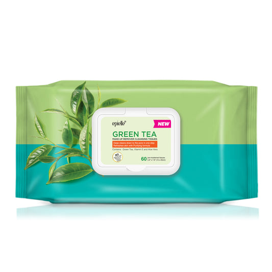 Epielle Green Tea Makeup Remover Cleansing Tissues | 60ct