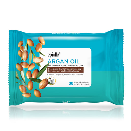 Epielle Argan Oil Makeup Removing Cleansing Tissues | 30ct