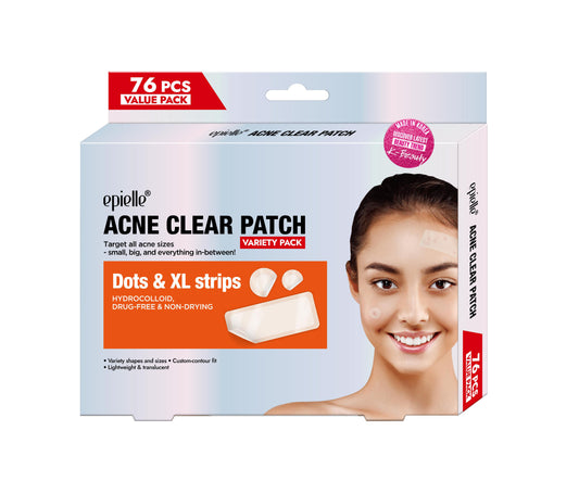 Epielle Acne Clear Patch Dots & XL Strips | 76ct