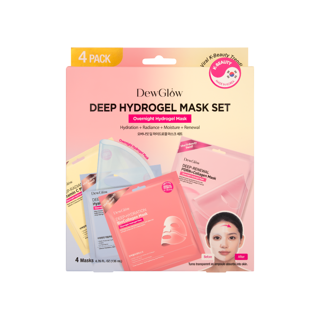 DewGlow Deep Hydrogel Mask Set | 4 Count