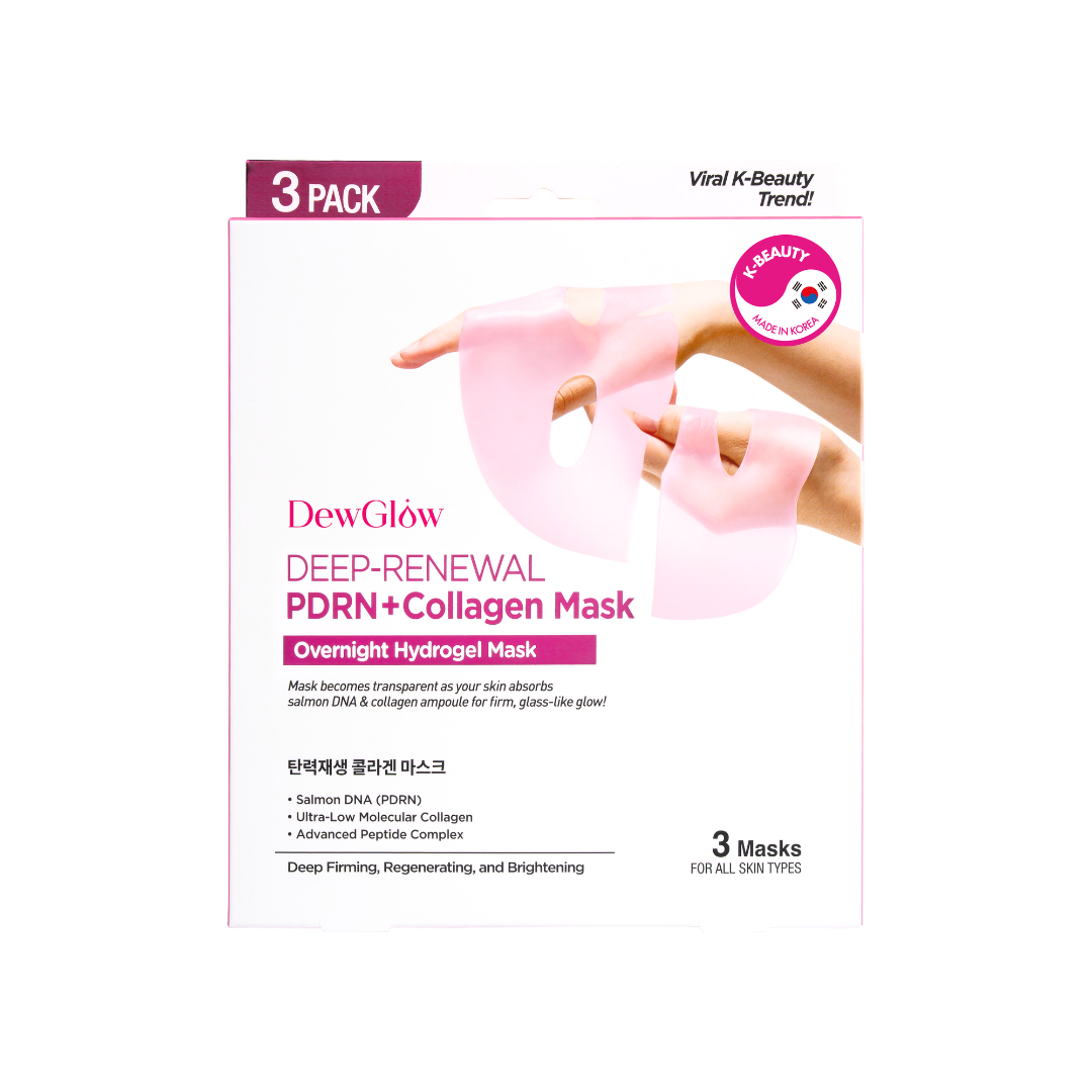 DewGlow Deep-Renewal PDRN + Collagen Mask | 3 Count