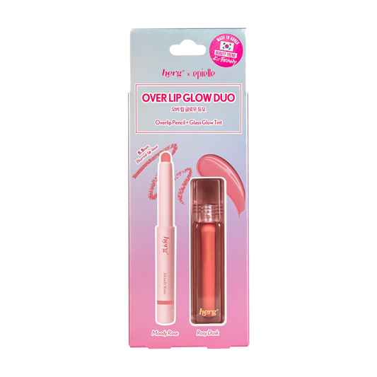 epielle x herg Over Lip Glow Duo | Rosy Dusk Tint + Moody Rose Pencil