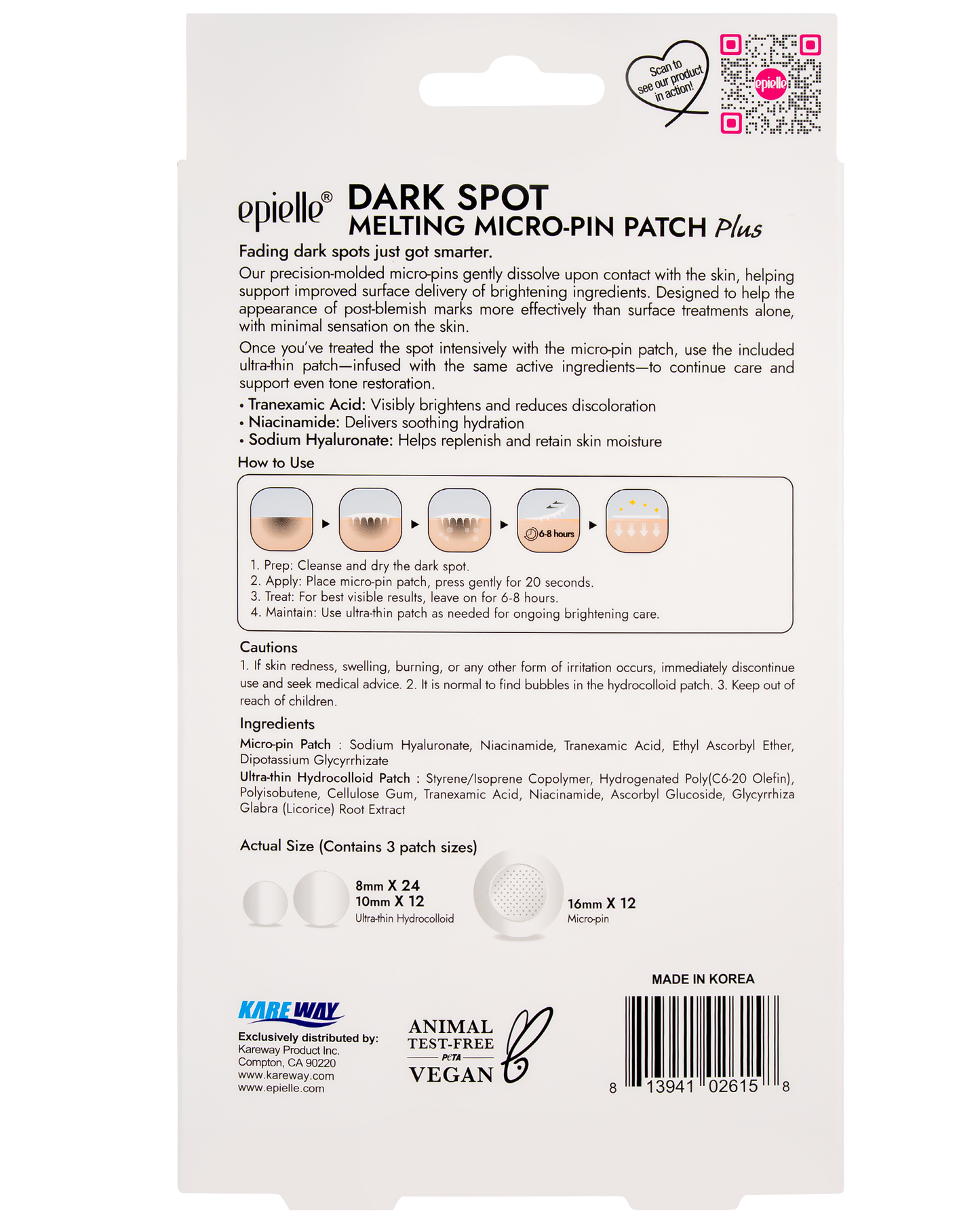 epielle Dark Spot Melting Micro-Pin Patch Plus