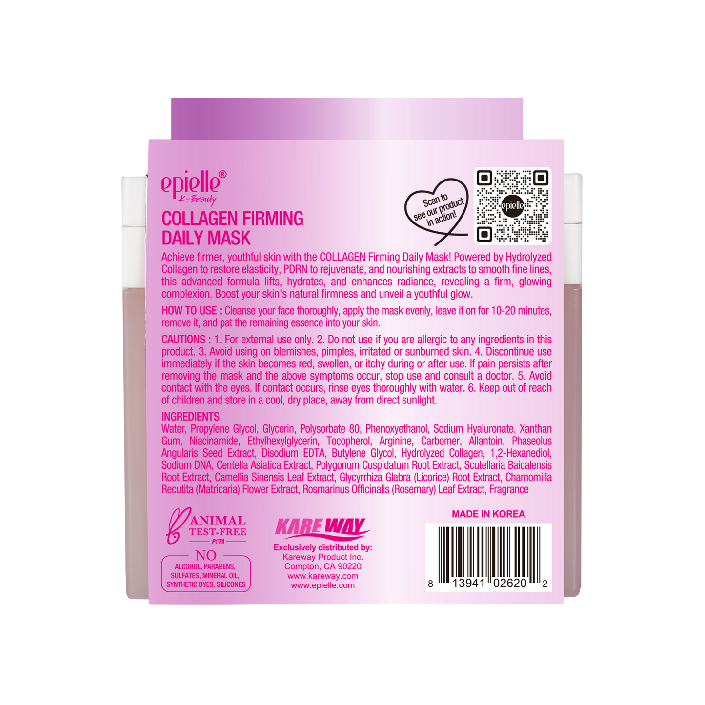 Epielle Daily Quick Mask (Collagen + PDRN) | 20 Masks