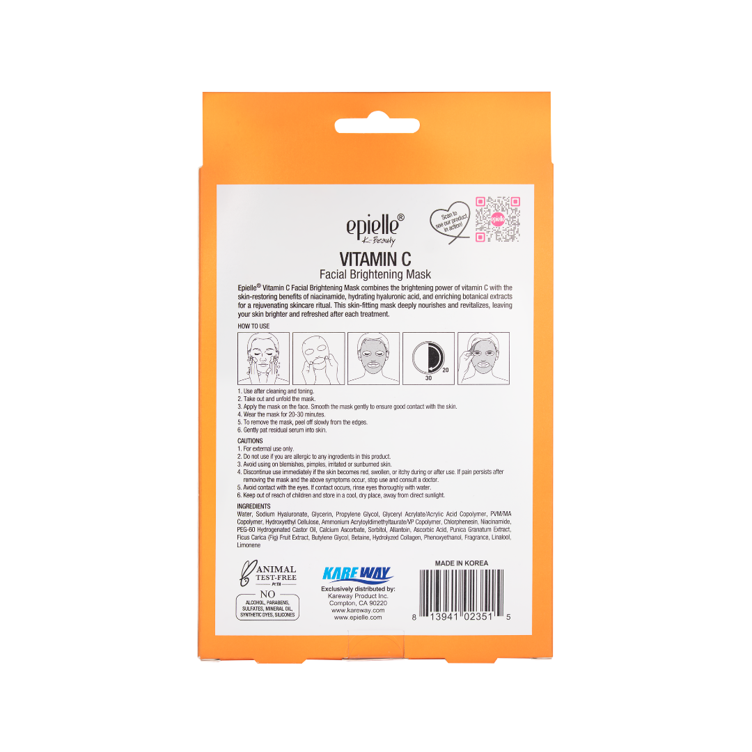 Vitamin C Facial Brightening Mask + Niacinamide | 10 Count