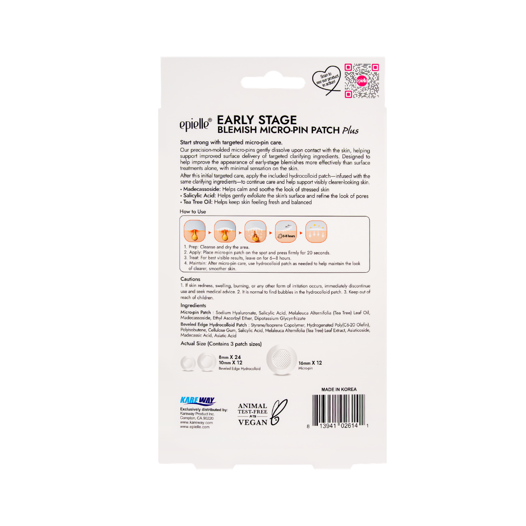 Early Stage Blemish Micro-Pin Patch Plus | Salicylic Acid + Tea Tree Oil | 48ct