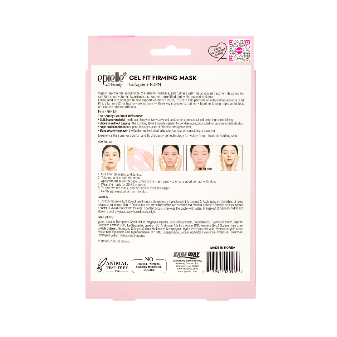 Gel Fit Firming Mask | Collagen + PDRN | 10 Count