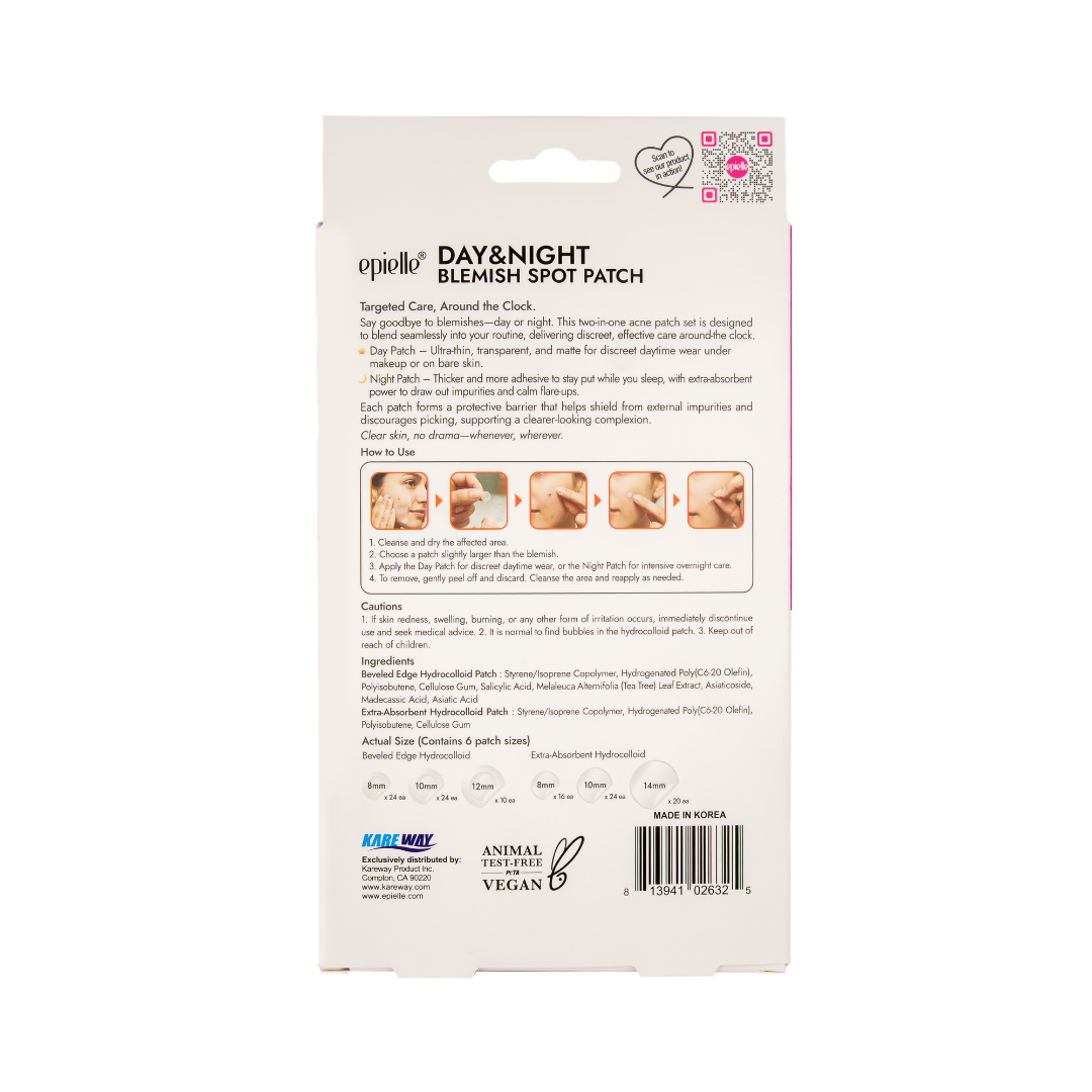 Day & Night Blemish Spot Patch | 24-Hour Coverage | 118 Count