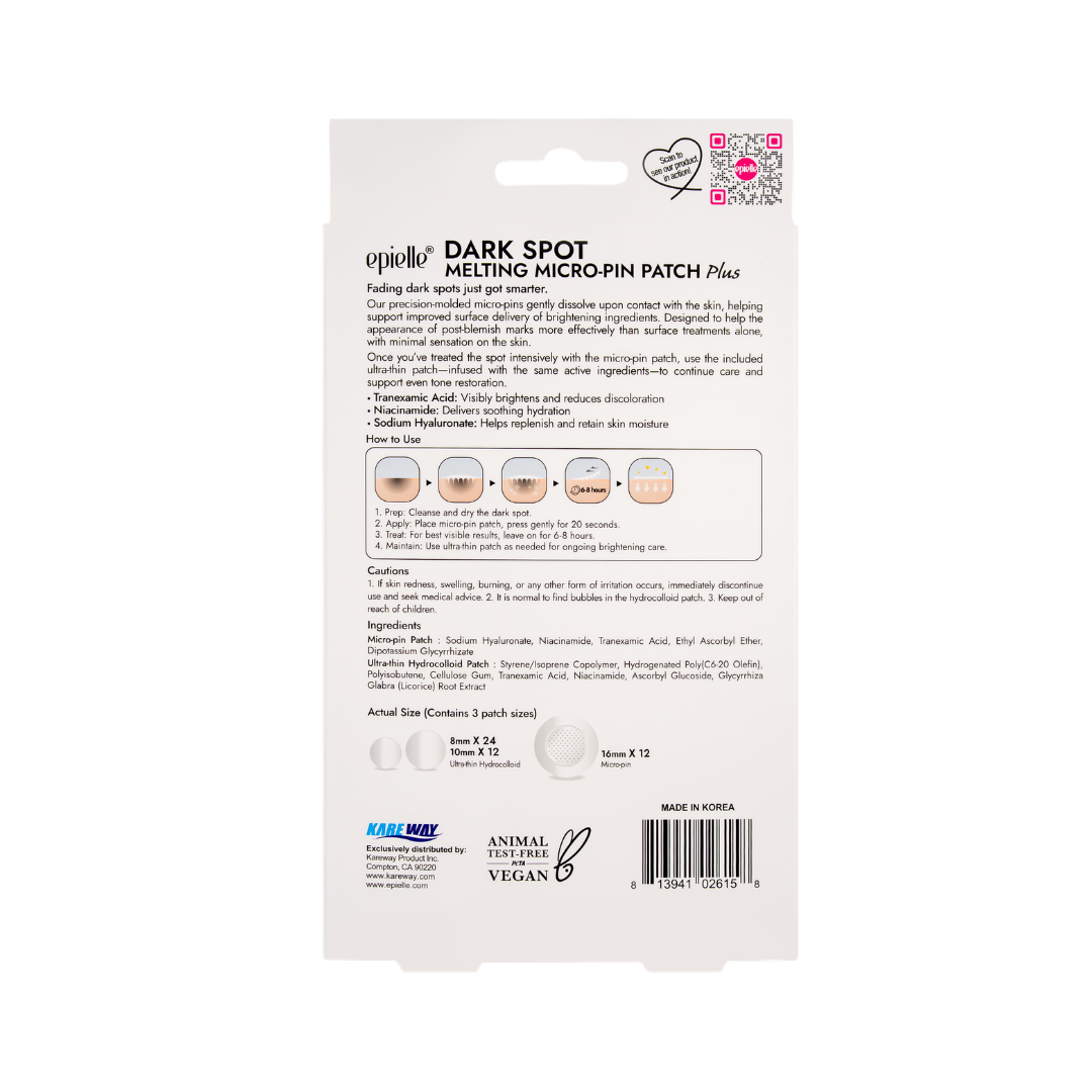 Dark Spot Melting Micro-Pin Patch Plus | Tranexamic Acid + Vitamin C | 48ct