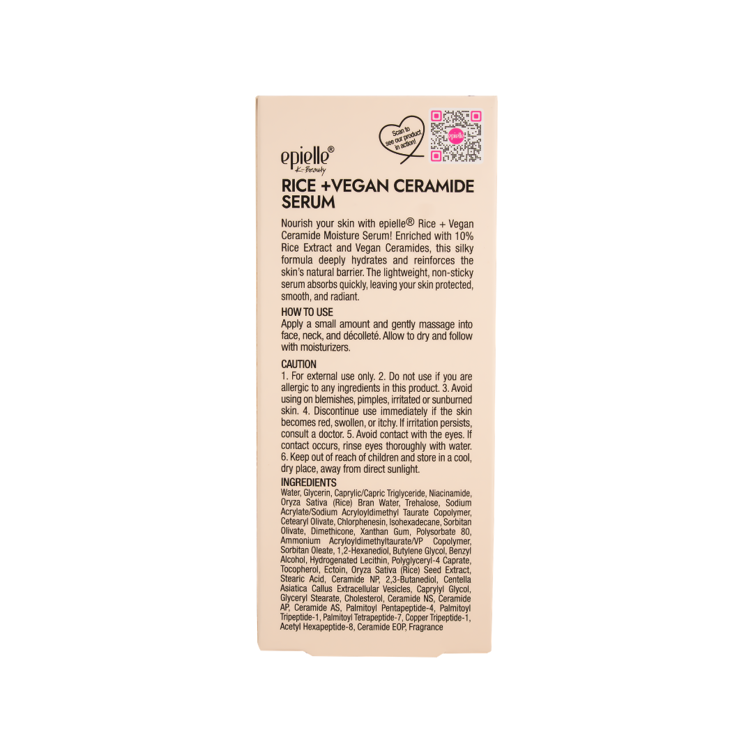 Rice + Vegan Ceramide Serum | 95% Natural Ingredients