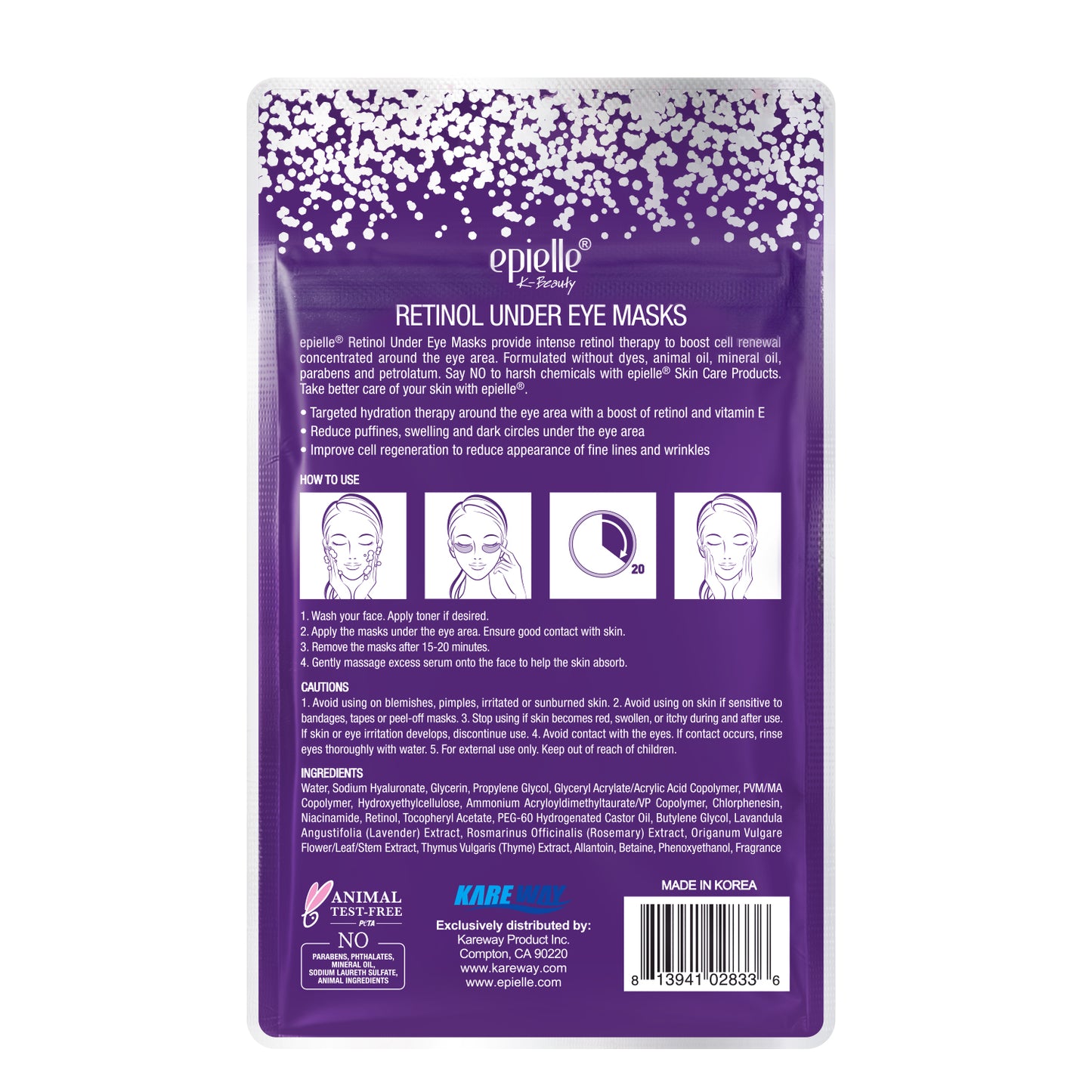 Epielle Under Eye Masks (Retinol) | 10ct