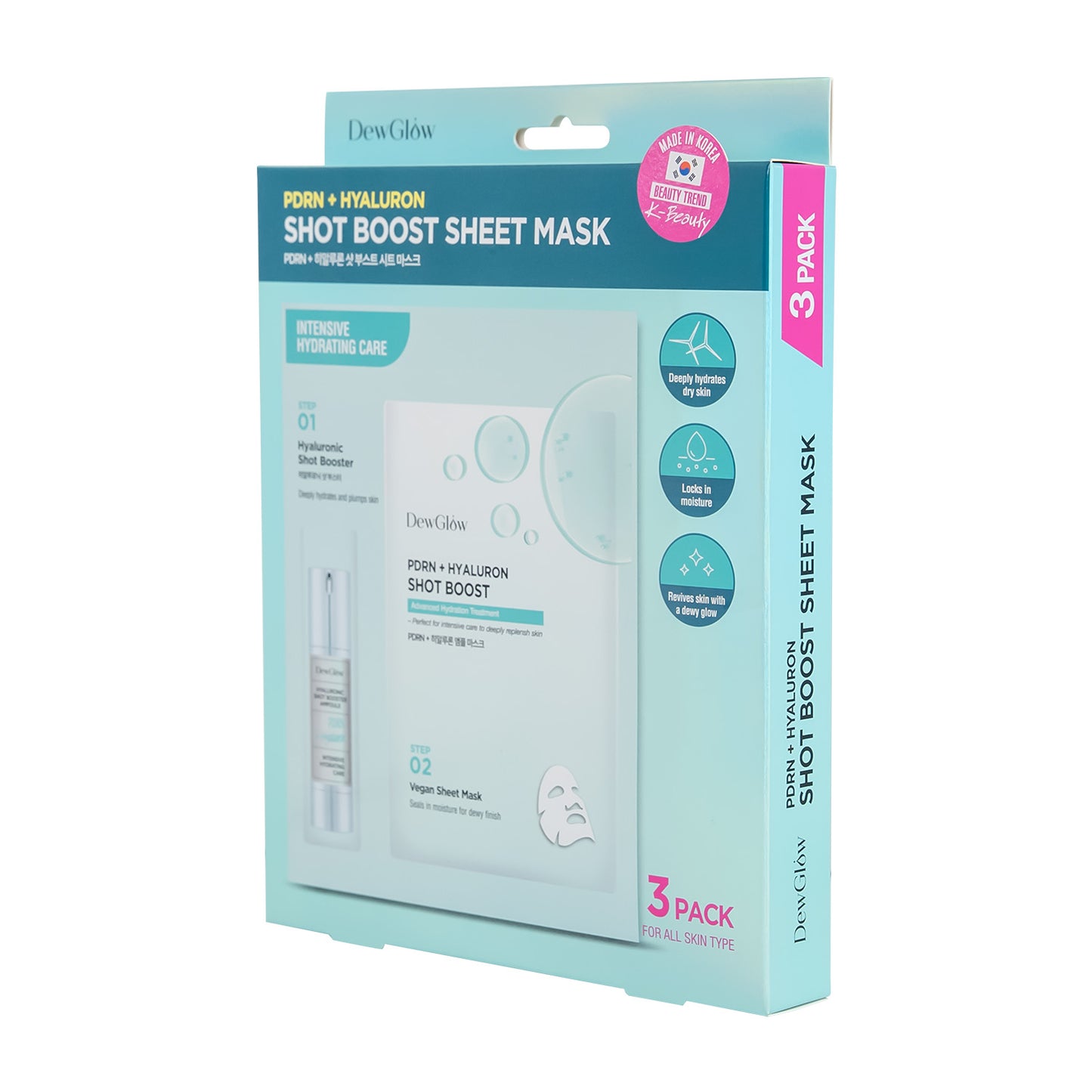 DewGlow PDRN + Hyaluron Shot Boost Sheet Mask
