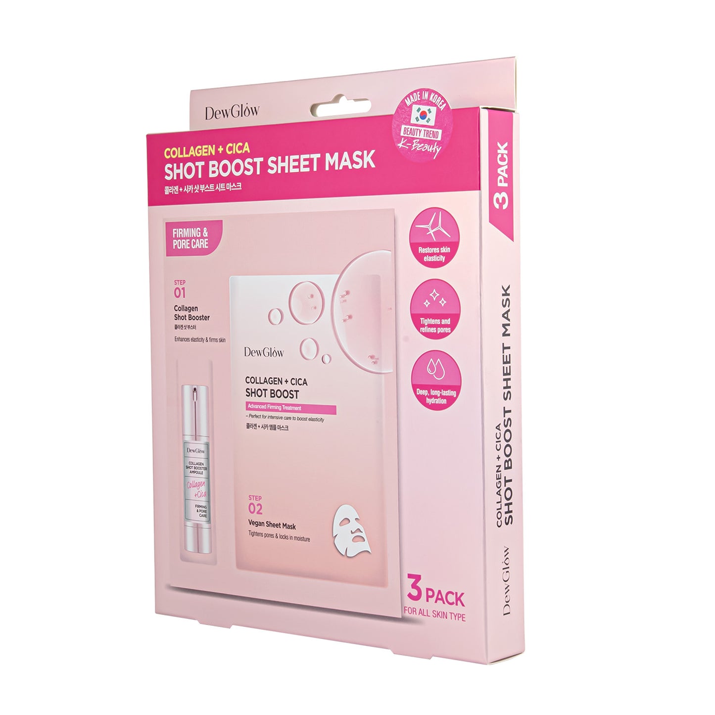 DewGlow Collagen + Cica Shot Boost Sheet Mask