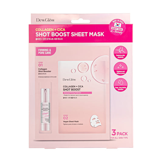 DewGlow Collagen + Cica Shot Boost Sheet Mask