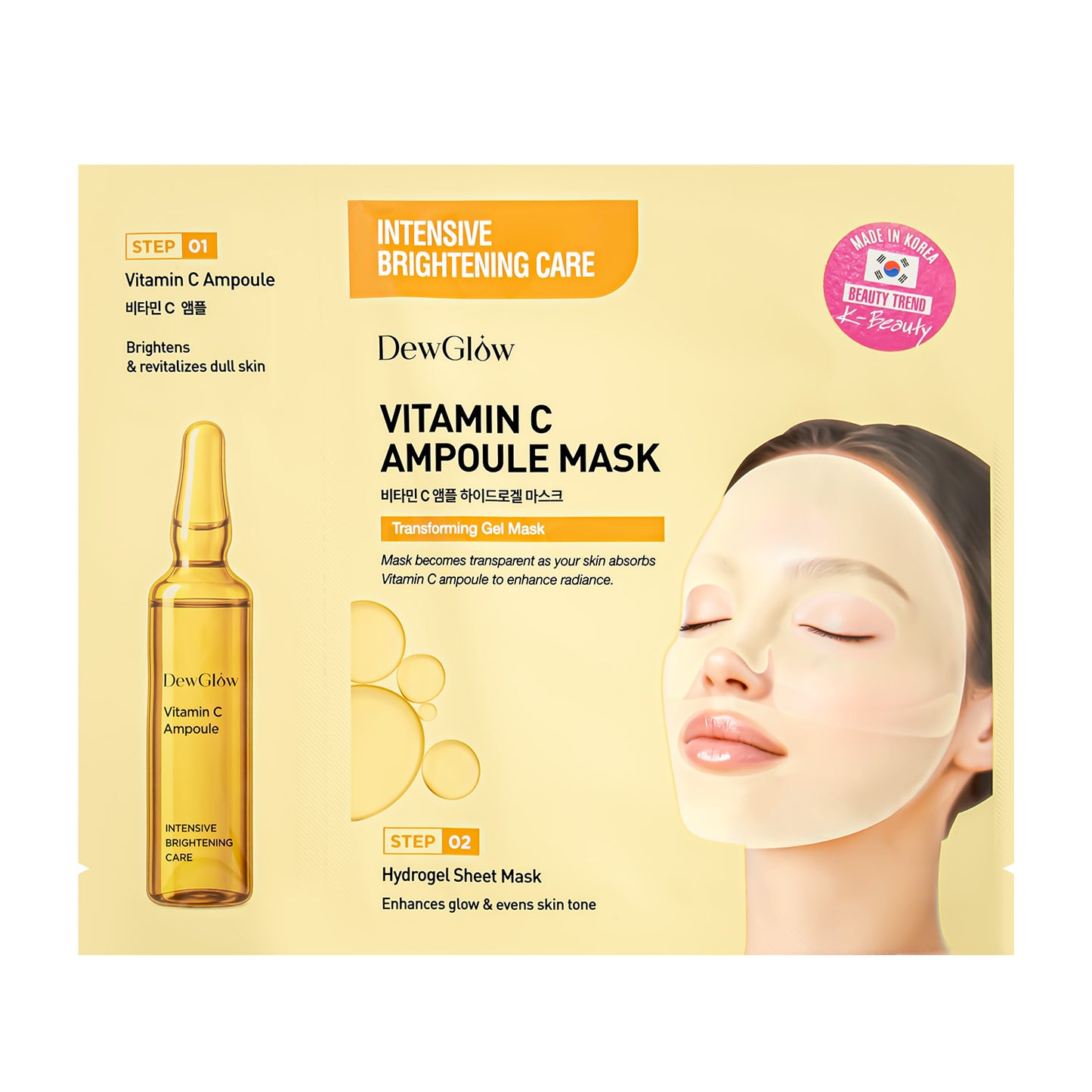 DewGlow Vitamin C + Niacinamide Hydrogel Mask