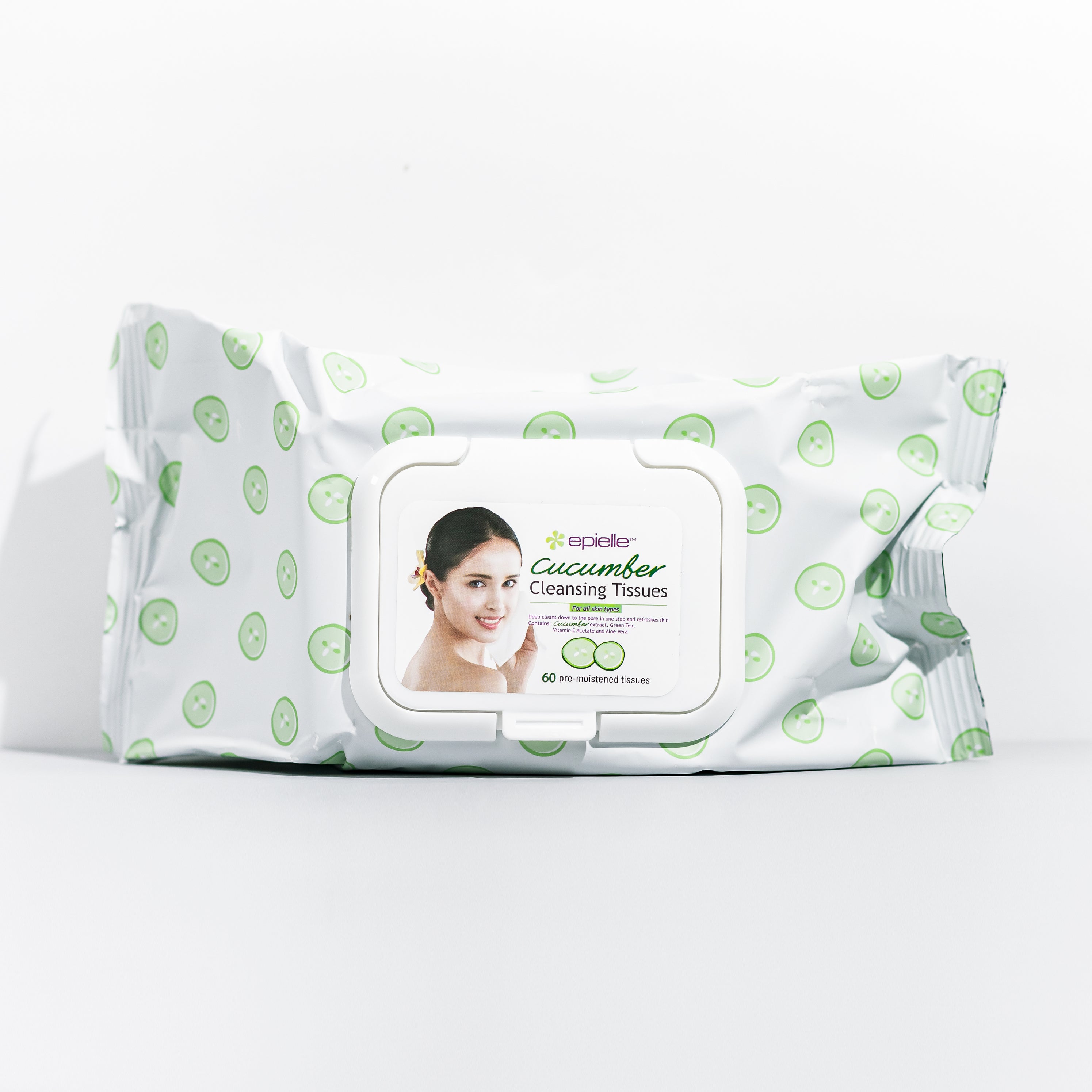 epielle Cucumber Facial Cleansing Tissues 60ct Kareway