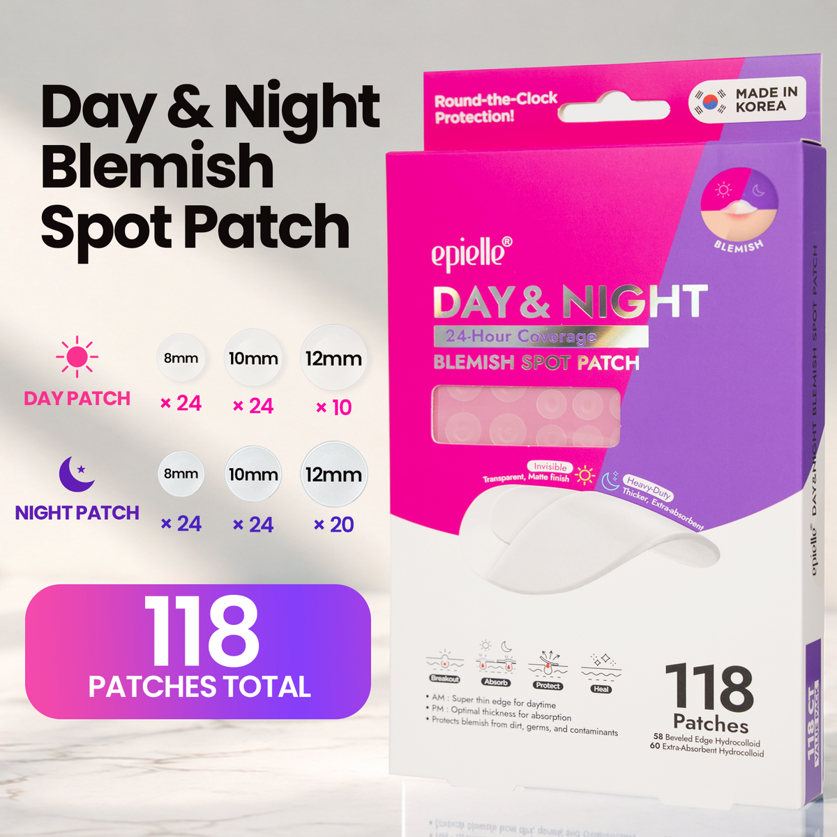 epielle Day & Night Blemish Spot Patch