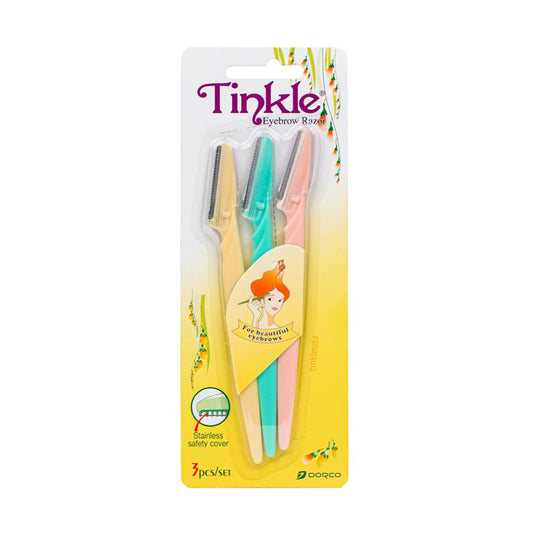Dorco Tinkle Eyebrow Razor Trimmer Shaver | 3 Razors