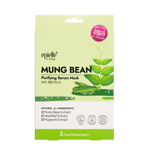 Epielle Facial Serum Mask Mung Bean | 5pk