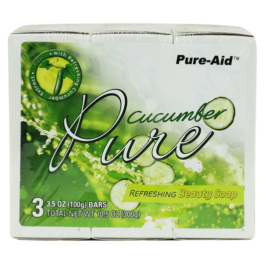 Pure-Aid Pure Cucumber Soap | 3ct