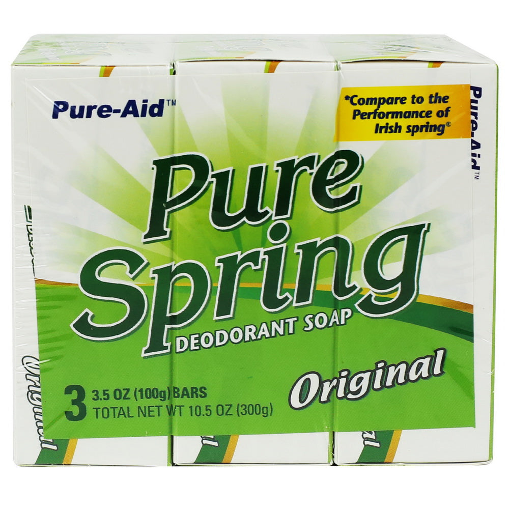 Pure-Aid Pure Spring Original Bar Soap (Compare to Irish Spring) – Kareway
