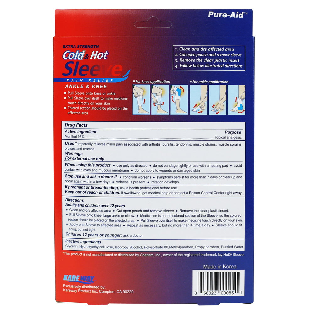 Pure-Aid Cold & Hot Sleeve Patch | Large