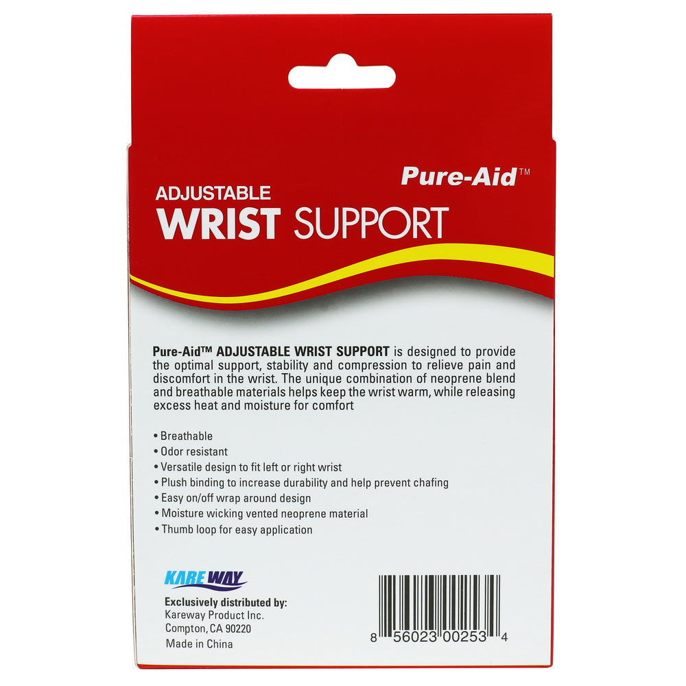 Pure-Aid Adjustable Wrist Support