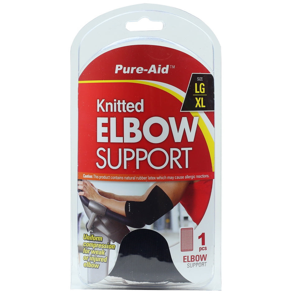 Pure-Aid Knitted Elbow Support (LG-XL)