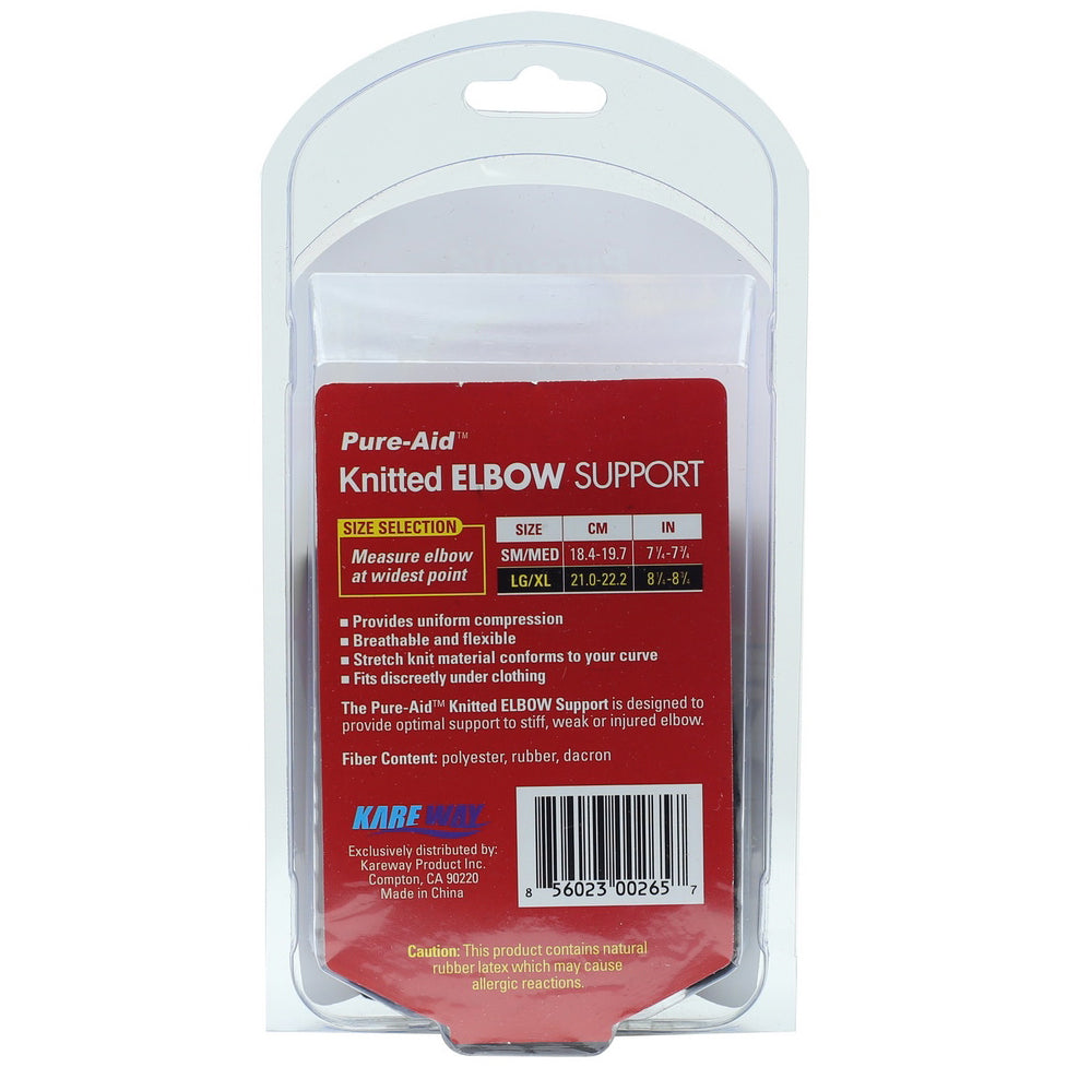Pure-Aid Knitted Elbow Support (LG-XL)